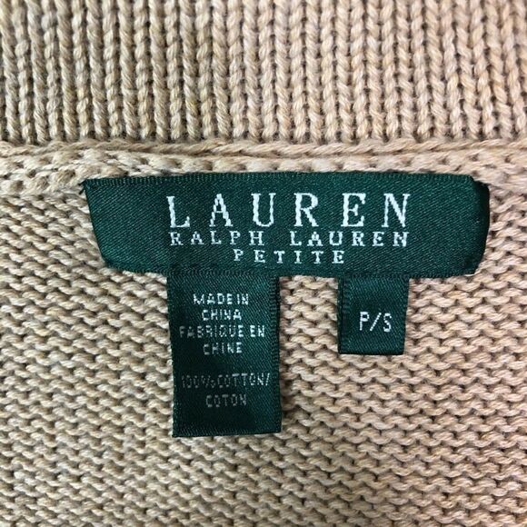Lauren Ralph Lauren Y2K Buckle-Trim 100% Cotton Knit Cardigan - Women’s SP - Picture 6 of 6